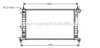 AVA QUALITY COOLING OL2324 Radiator, engine cooling